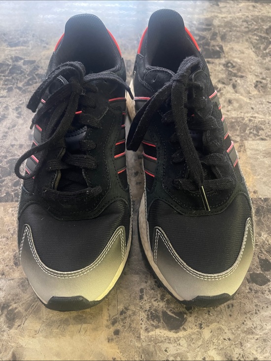 adidas Other - adidas Black Athletic Sneakers with Red Accents